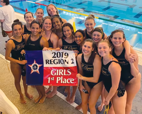 St. Agnes Academy water polo team