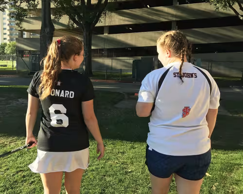 Sisters Bettyann and Mary Leonard