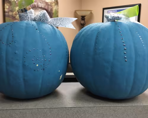 Teal pumpkins