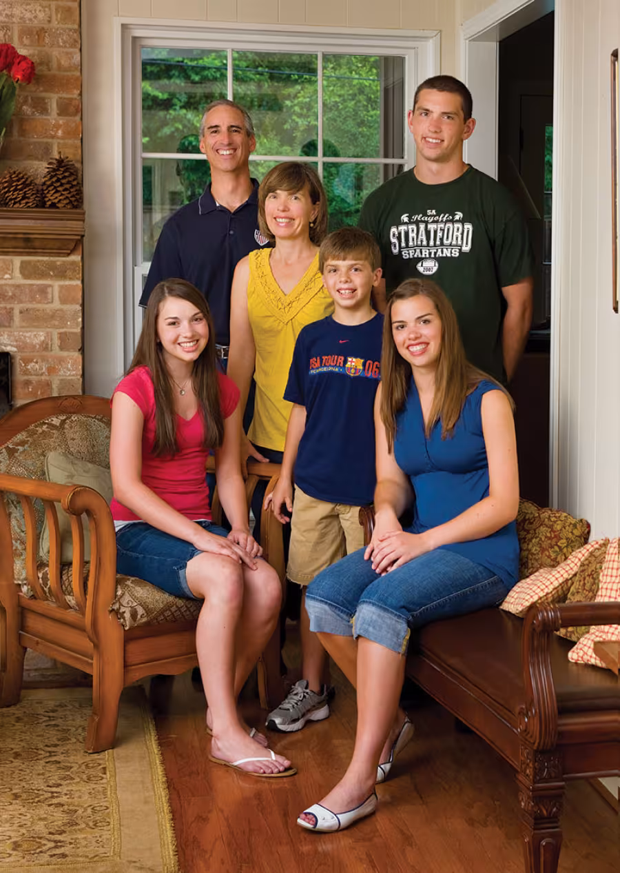 Oliver Luck, Kathy Luck, Andrew Luck, Emily Luck, Addison Luck, Mary Ellen Luck